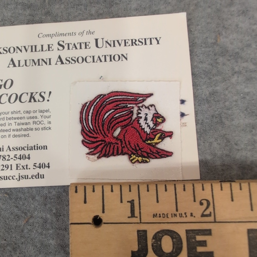 Jacksonville State University JSU Gamecocks Embroidered Patches Lot of 5 Vintage - Picture 4 of 4